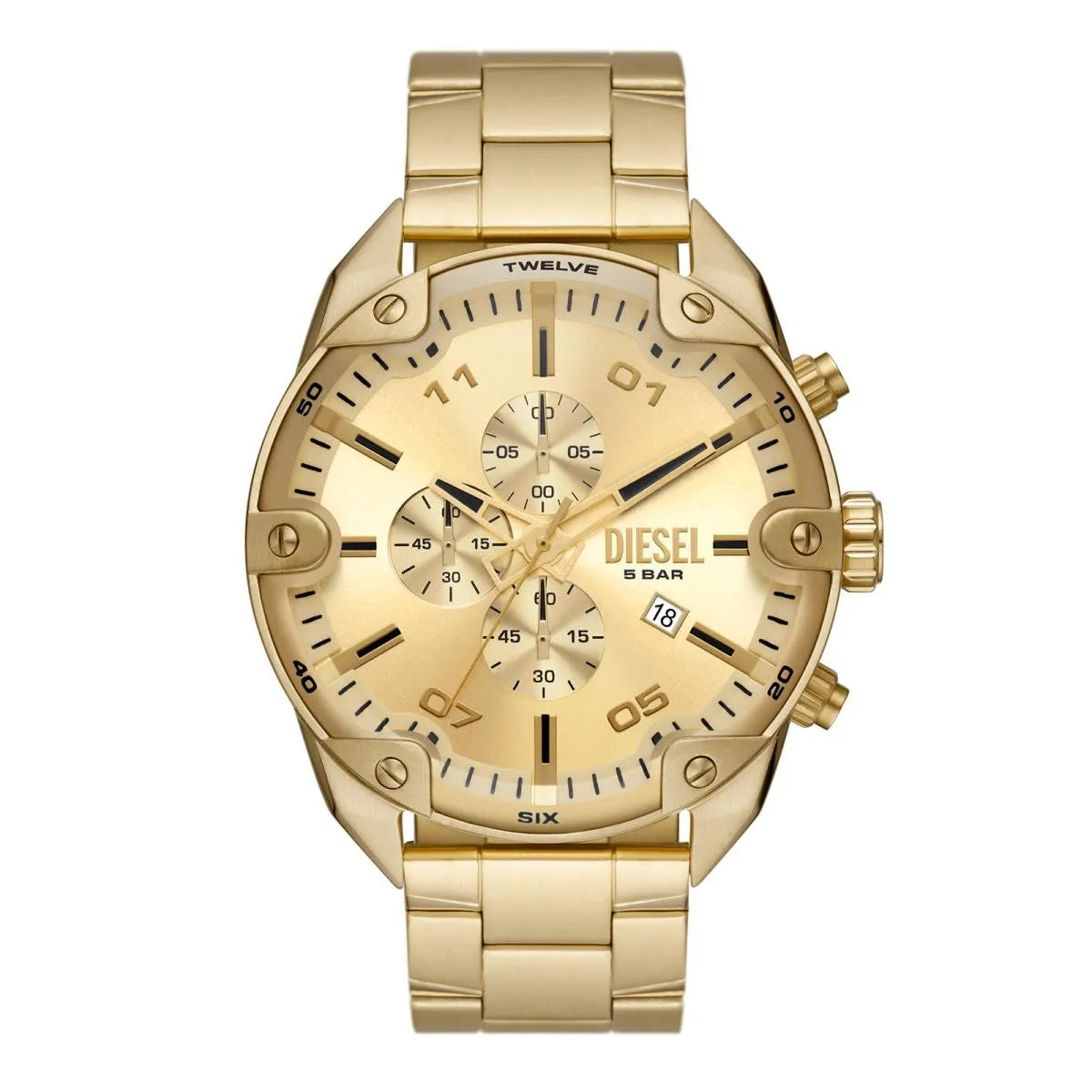 RELOJ DIESEL DORADO DZ4608 SPIKED