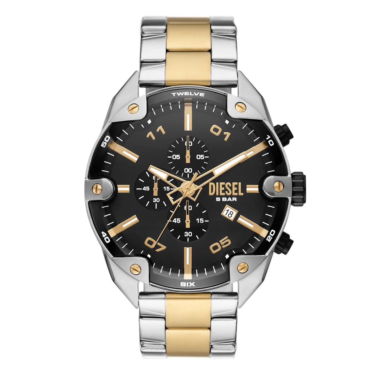 RELOJ DIESEL DZ4627 SPIKED BICOLOR ACERO