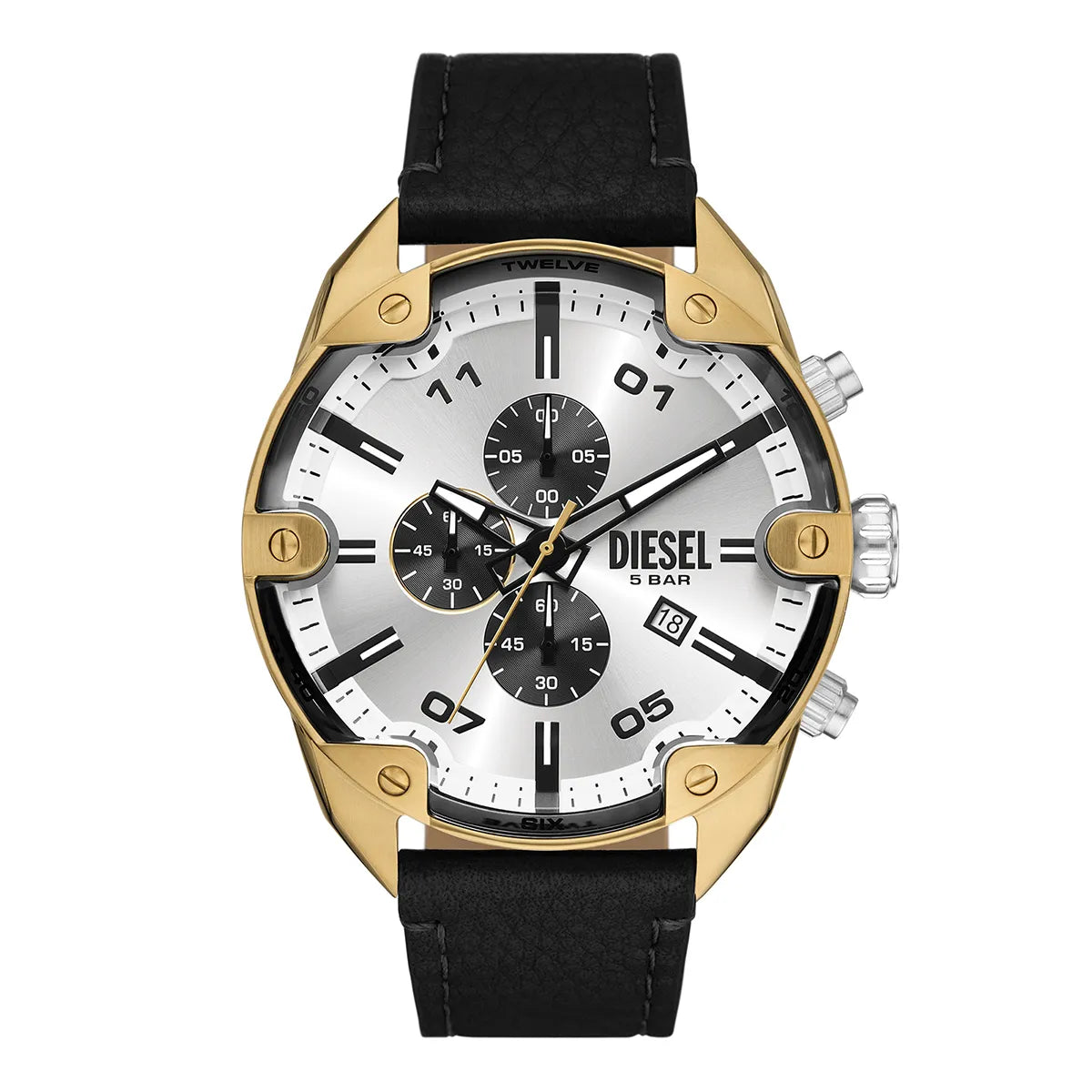 RELOJ DIESEL SPIKED DZ4671 CUERO