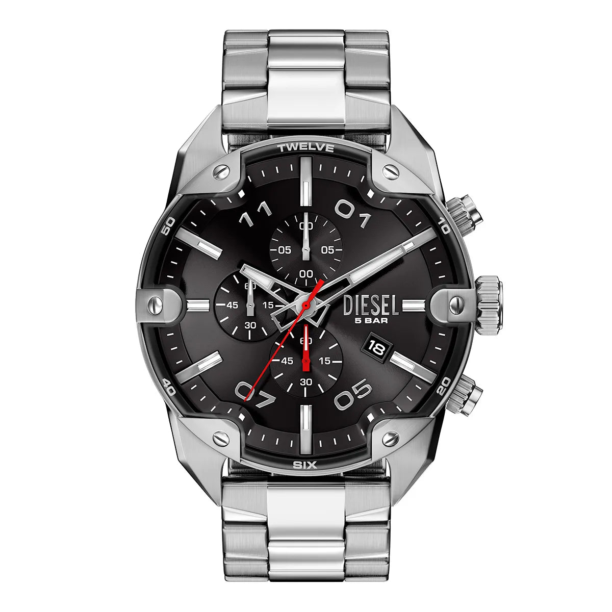 RELOJ DIESEL DZ4709 SPIKED ACERO