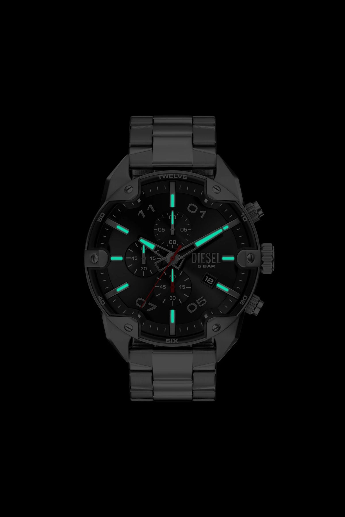 RELOJ DIESEL DZ4709 SPIKED ACERO
