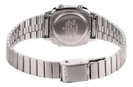 RELOJ CASIO DAMA RETRO MINI PLATEADO LA-670WA-2A