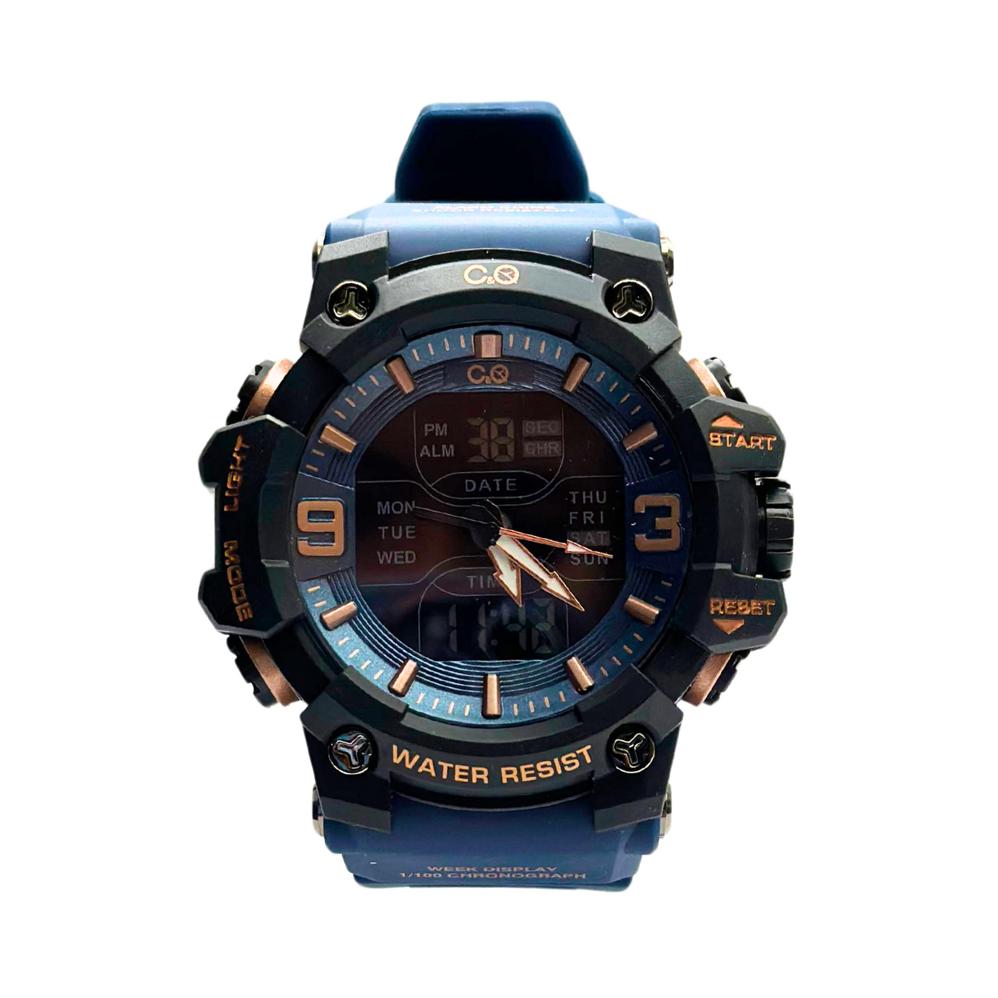 RELOJ DOBLE HORA DEPORTIVO HOMBRE CYQ