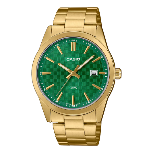 RELOJ CASIO MTP-VD03G-3A FONDO VERDE
