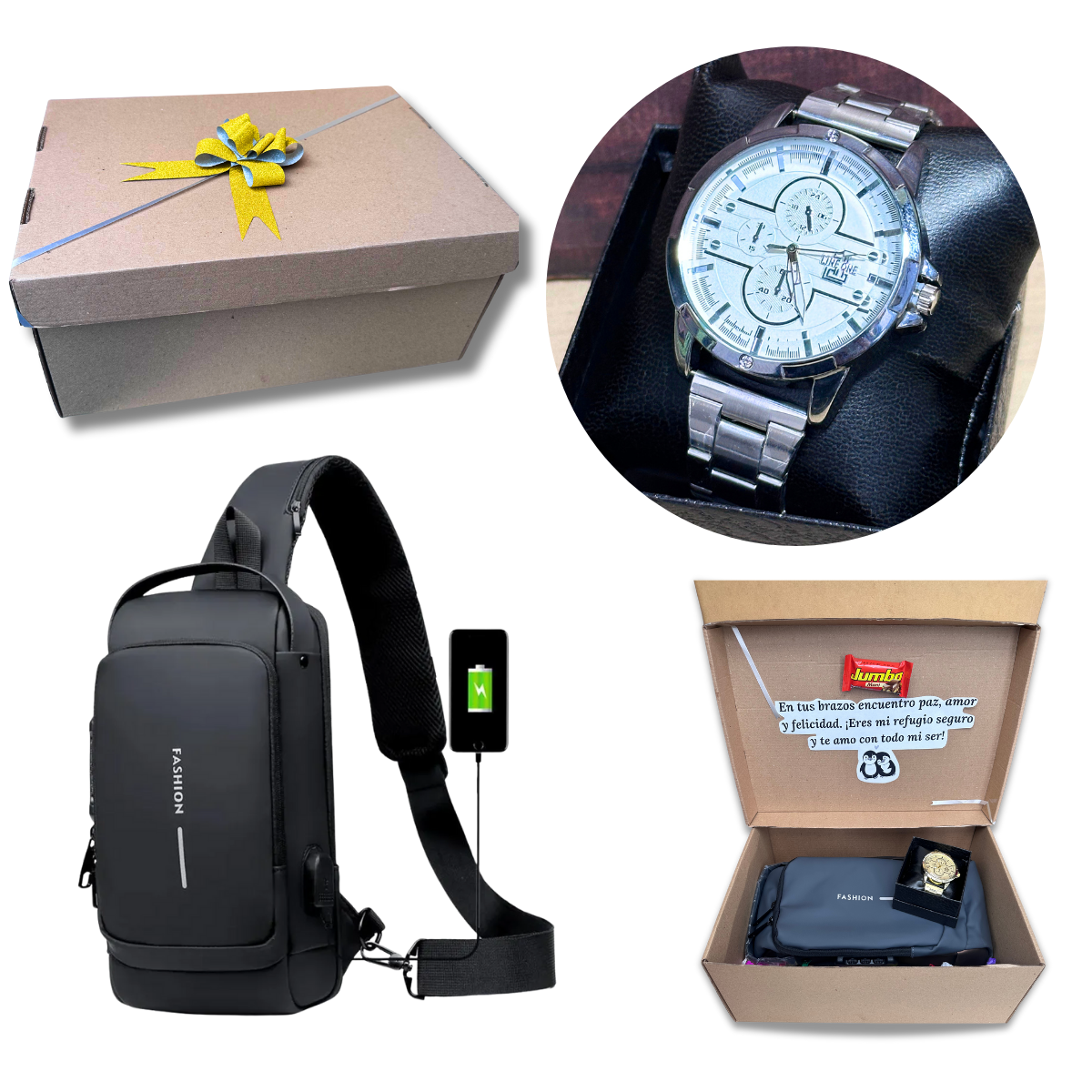 Set Explorer Urban X – Bolso + Reloj para Hombre