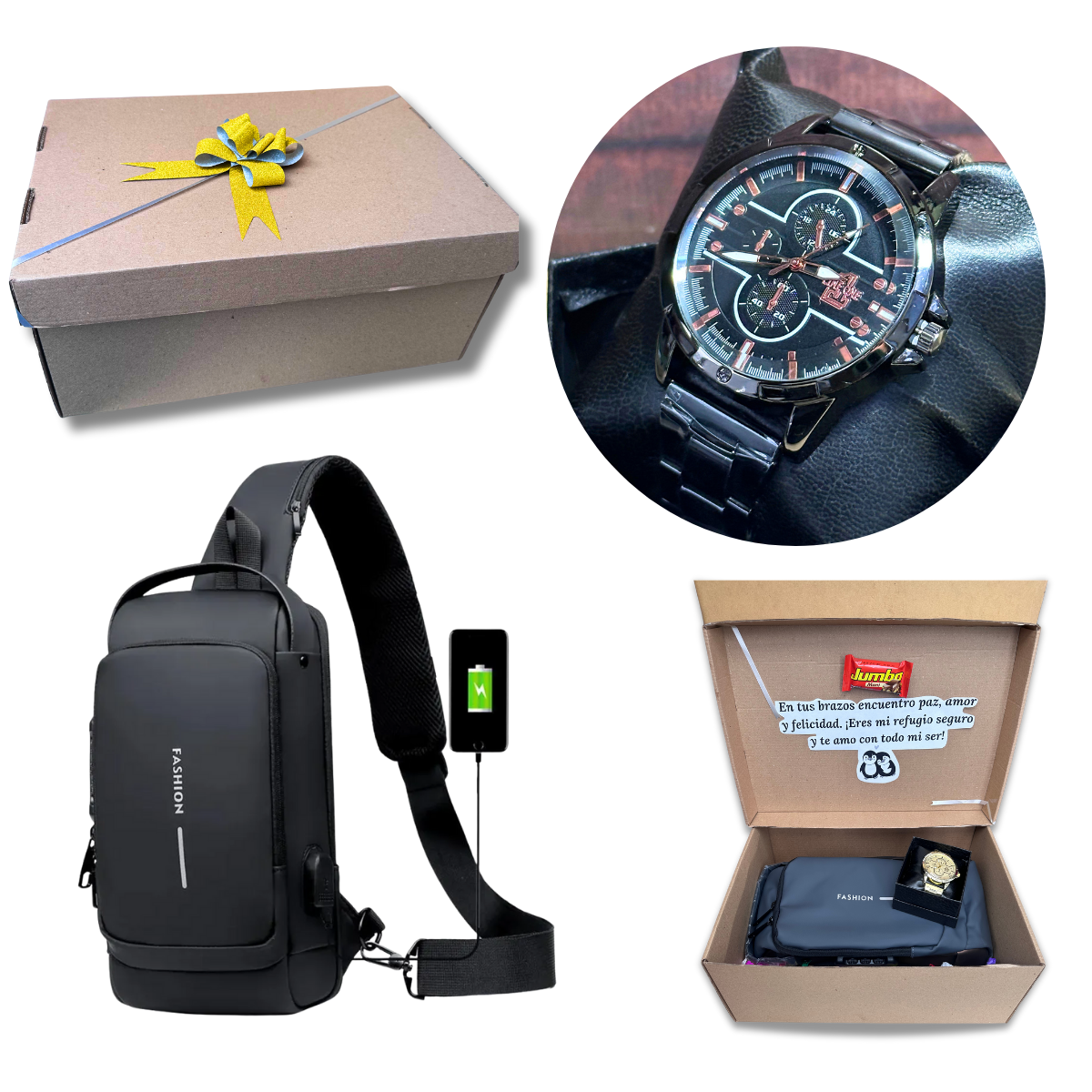 Set Explorer Urban X – Bolso + Reloj para Hombre