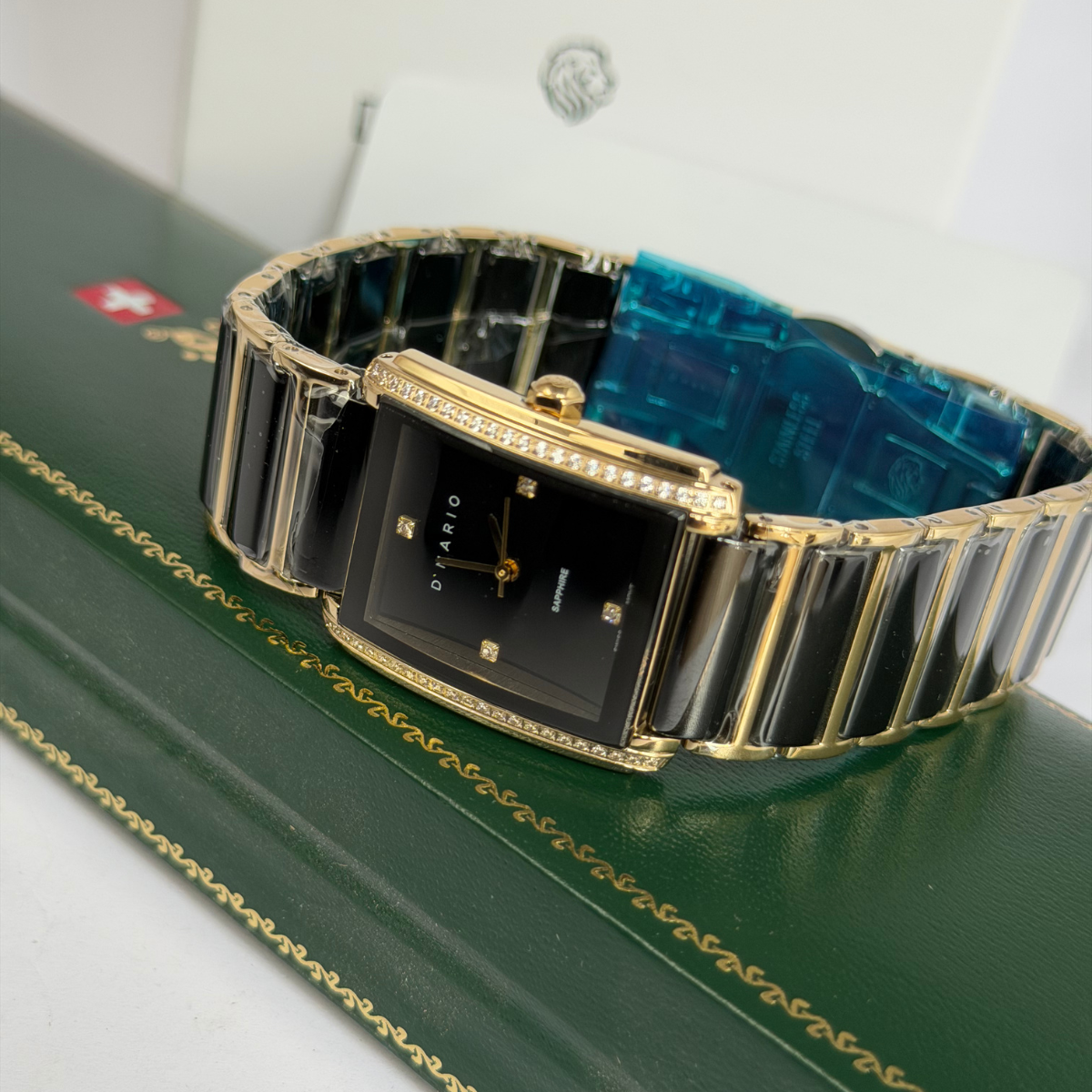 RELOJ D'MARIO CS5150LS CERAMICA DAMA PIEDRAS