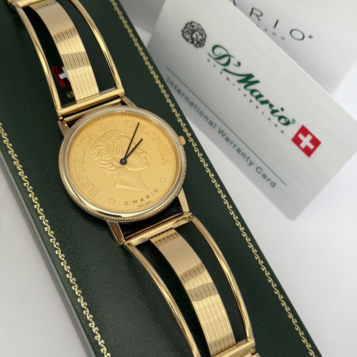RELOJ D'MARIO ZE3188 BICENTENARIO HOMBRE ACERO