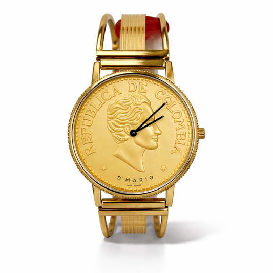 RELOJ D'MARIO ZE3188 BICENTENARIO HOMBRE ACERO