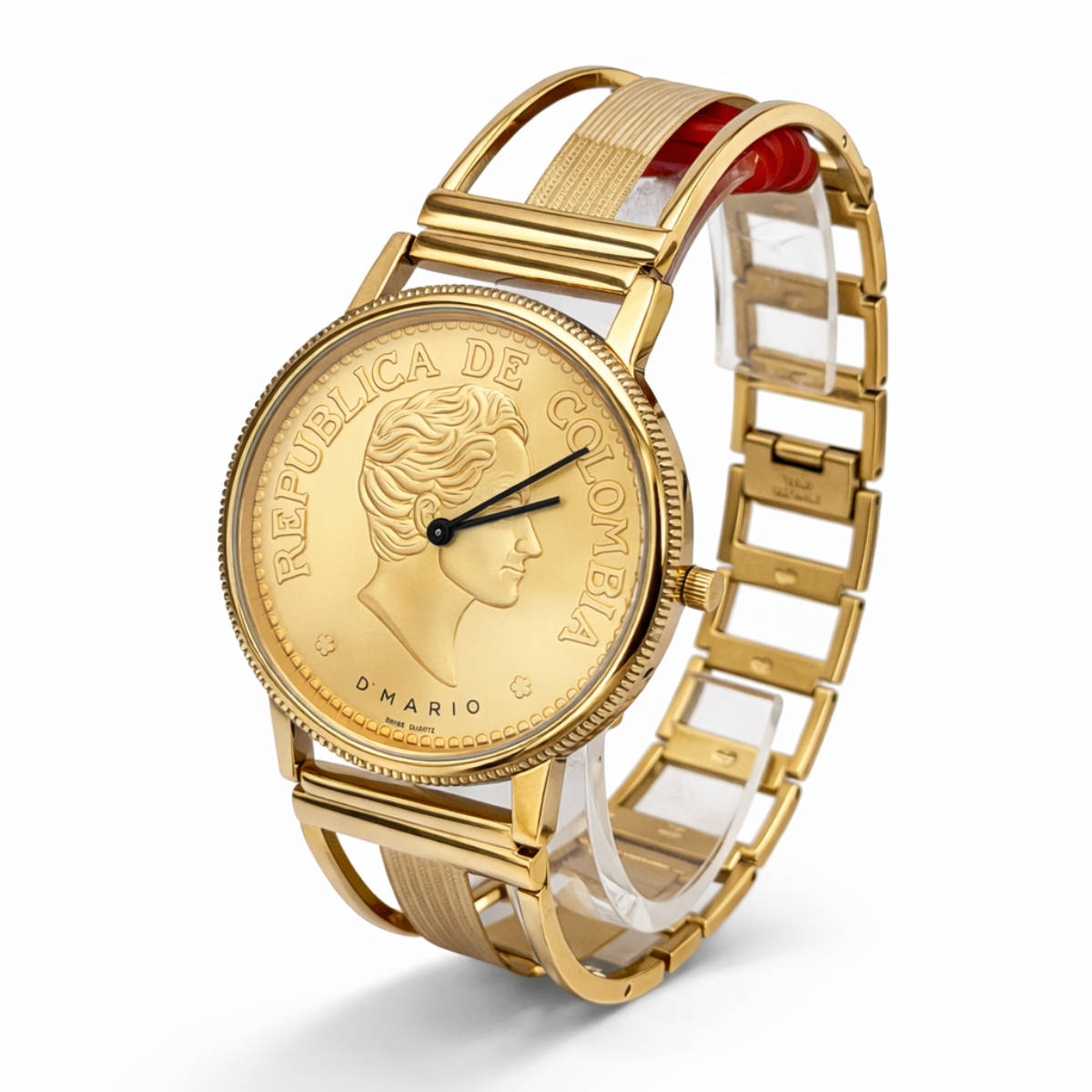RELOJ D'MARIO ZE3188 BICENTENARIO HOMBRE ACERO