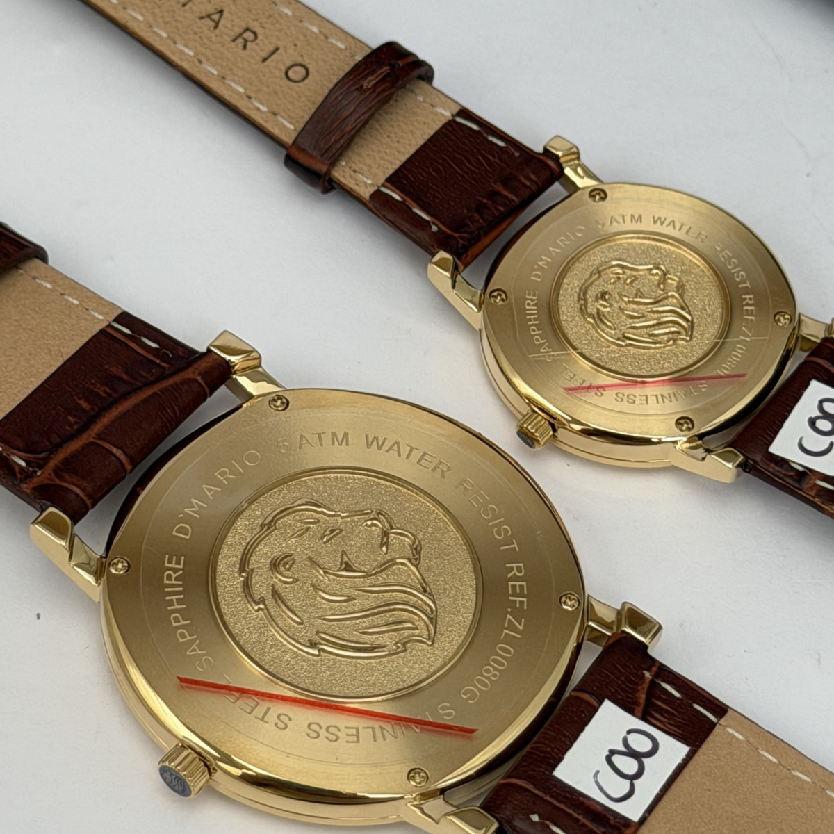 RELOJES PARA PAREJA D'MARIO ZL0080G CUERO