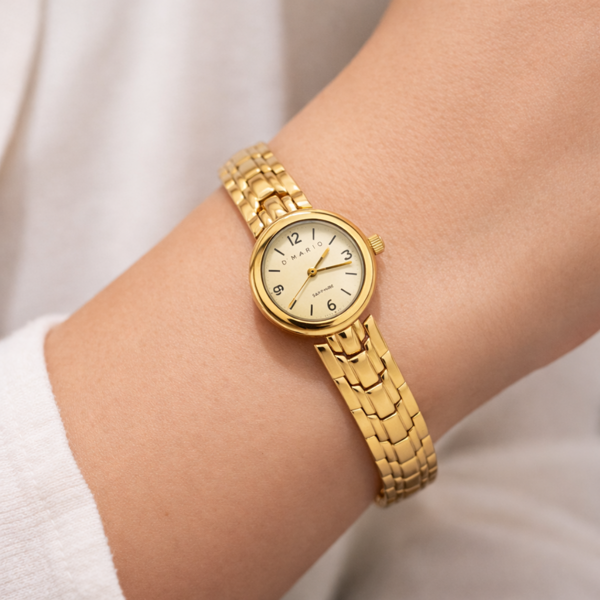 RELOJ D'MARIO FC0511 DAMA ACERO DORADO