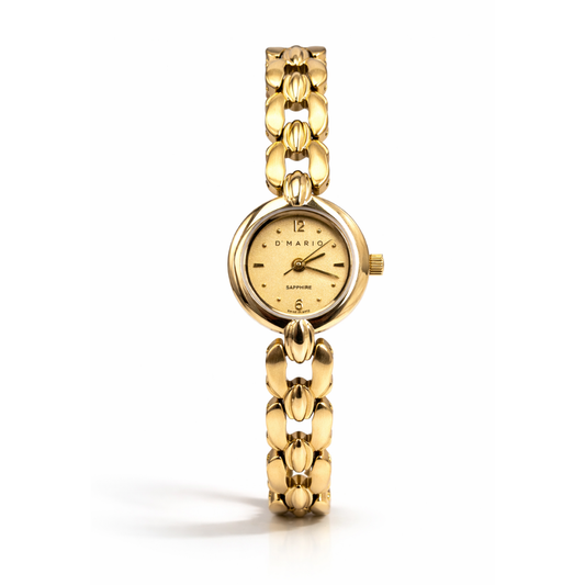 RELOJ D'MARIO FC1503 DAMA ACERO DORADO