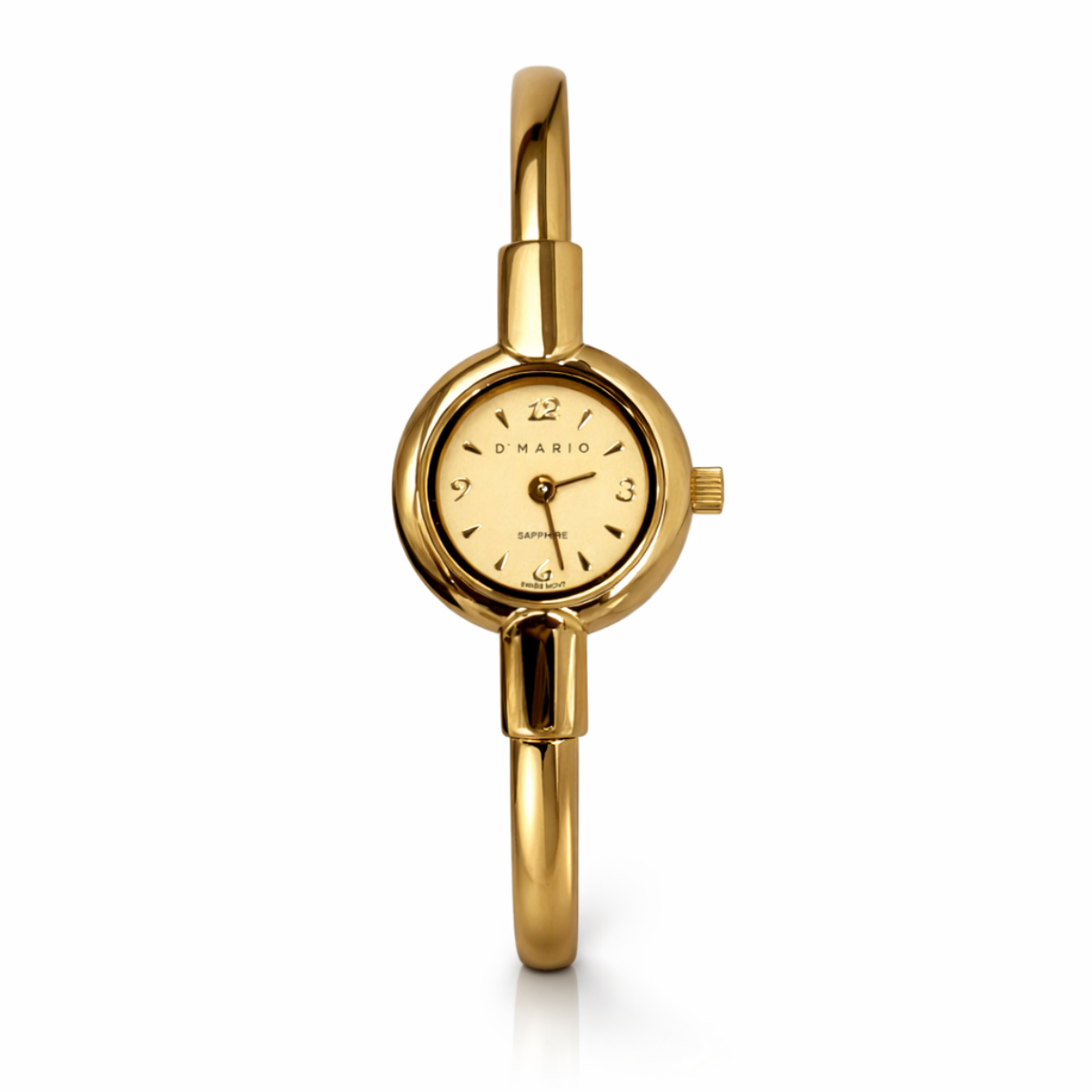 RELOJ D'MARIO FA0509 ARO DAMA DORADO