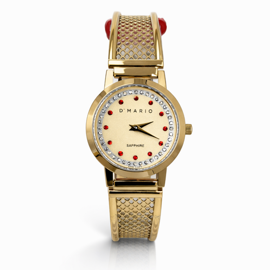 RELOJ D'MARIO ZE32502 DAMA ACERO DORADO