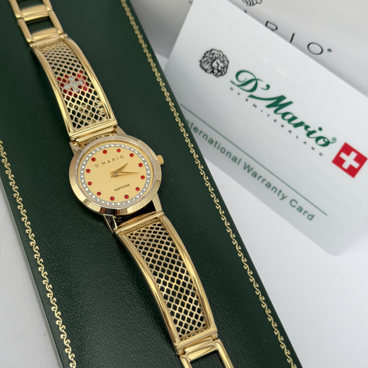 RELOJ D'MARIO ZE32502 DAMA ACERO DORADO