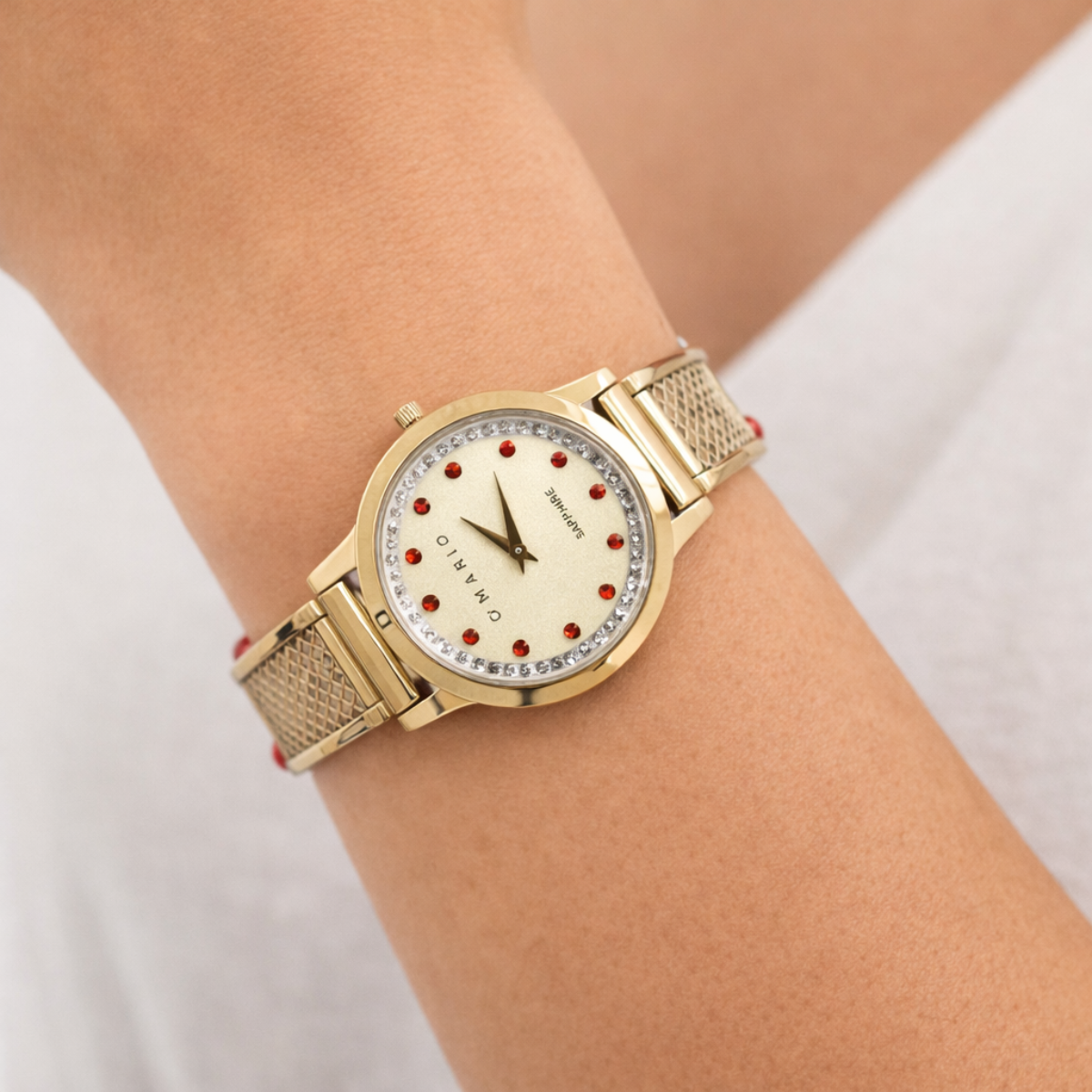 RELOJ D'MARIO ZE32502 DAMA ACERO DORADO