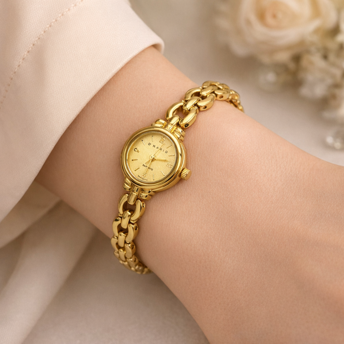 RELOJ D'MARIO FC1502 ACERO DAMA DORADO