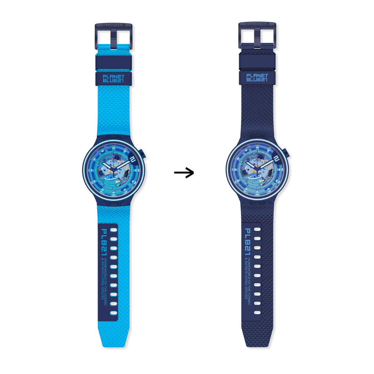 RELOJ SWATCH SB01N101 SECOND HOME DOBLE PULSO