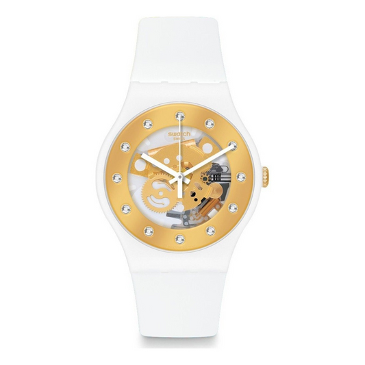 Reloj swatch blanco mujer hotsell