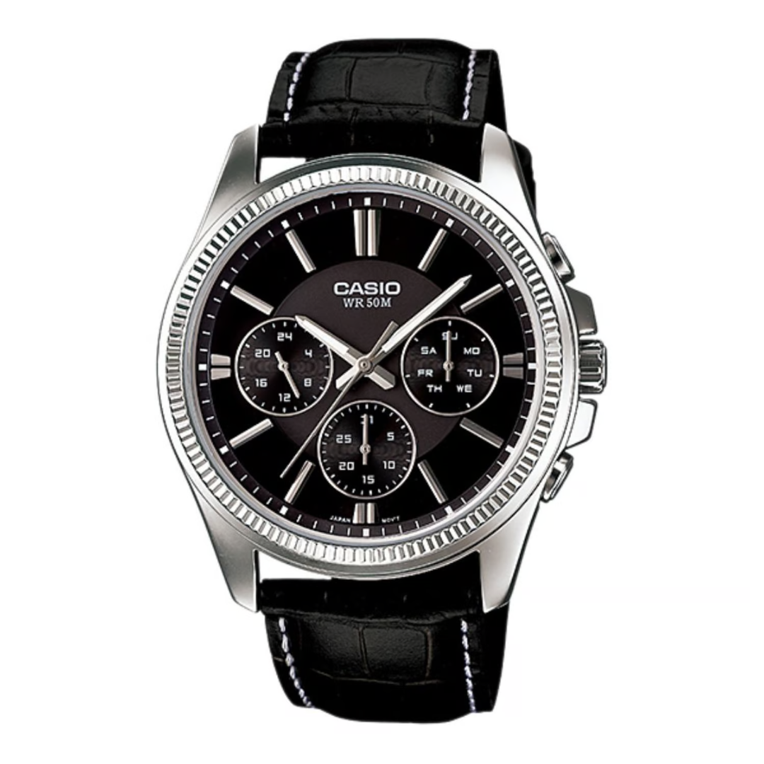 RELOJ CASIO MTP-1375L-1A CUERO