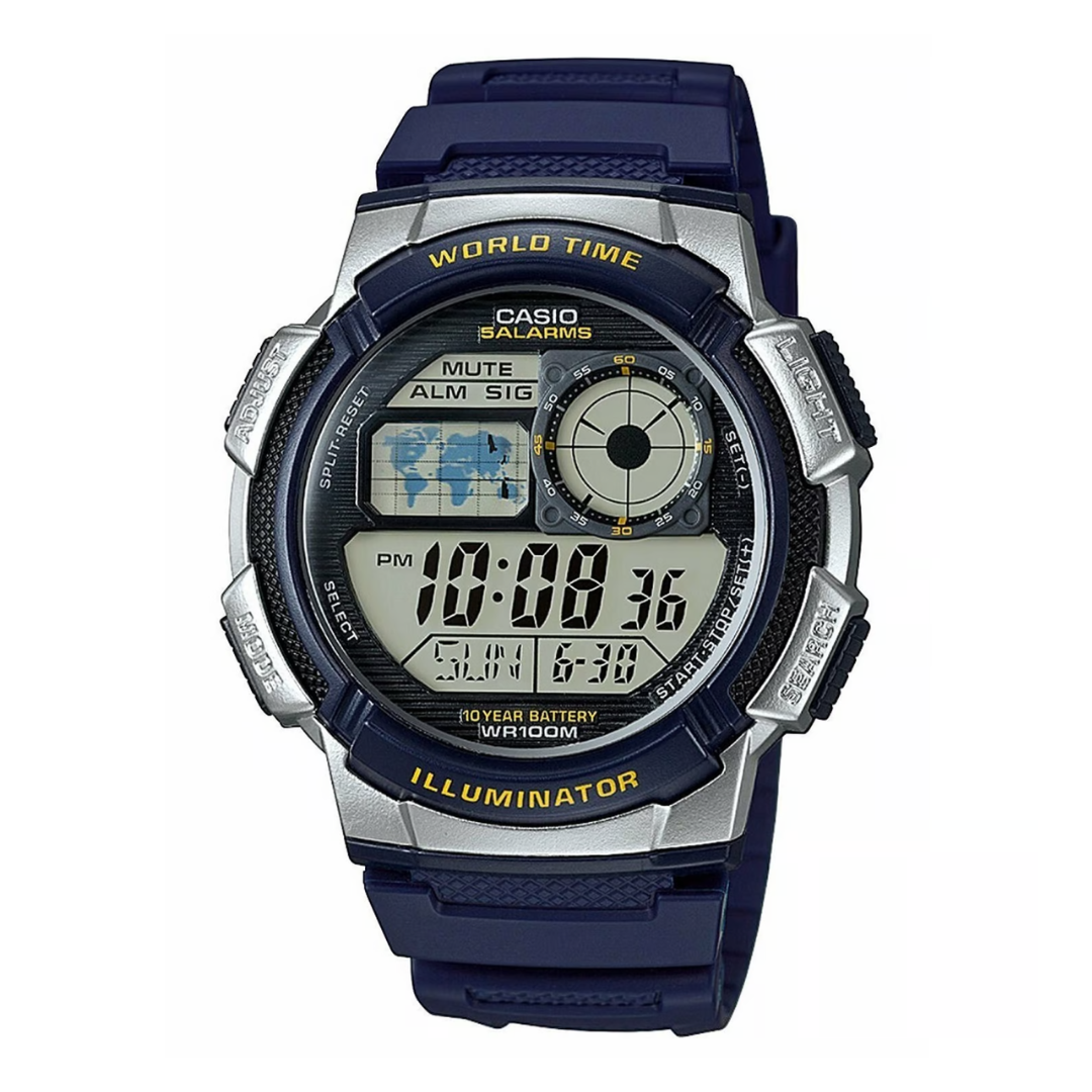 RELOJ CASIO AE-1000W-2A DEPORTIVO AZUL OSCURO