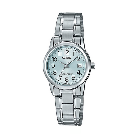 RELOJ CASIO LTP-V002D-2B MUJER TABLERO AZUL CLARO