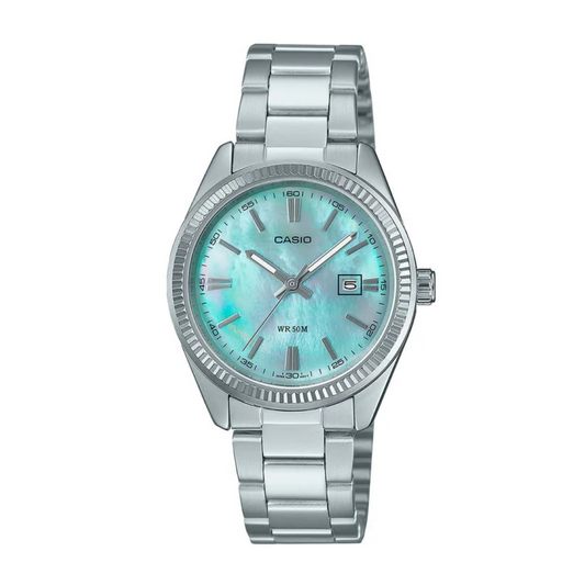 RELOJ CASIO LTP-1302DS-2A DAMA ACERO PLATEADO