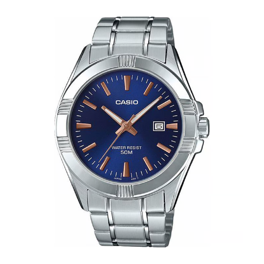 RELOJ CASIO MTP-1308D-1A TABLERO AZUL