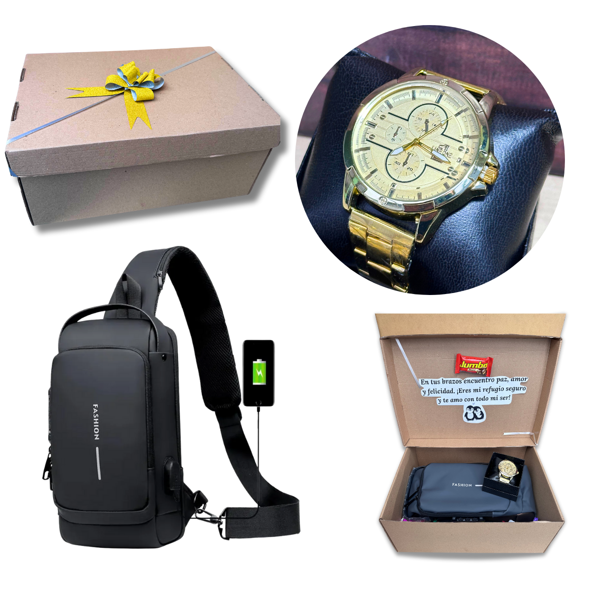 Set Explorer Urban X – Bolso + Reloj para Hombre