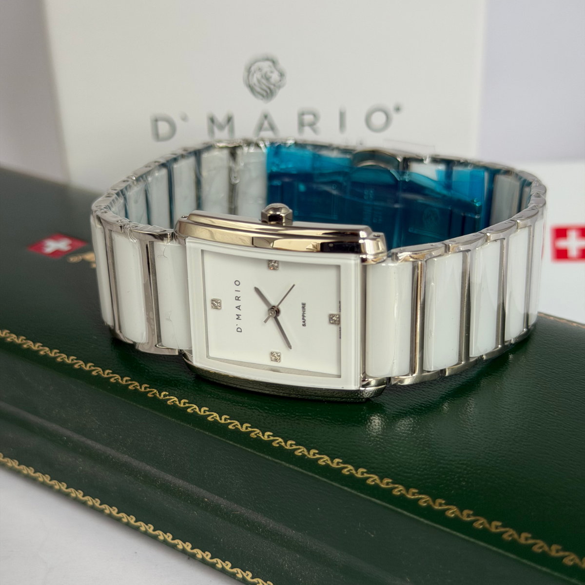 RELOJ D'MARIO CS5150L CERAMICA DAMA BLANCO