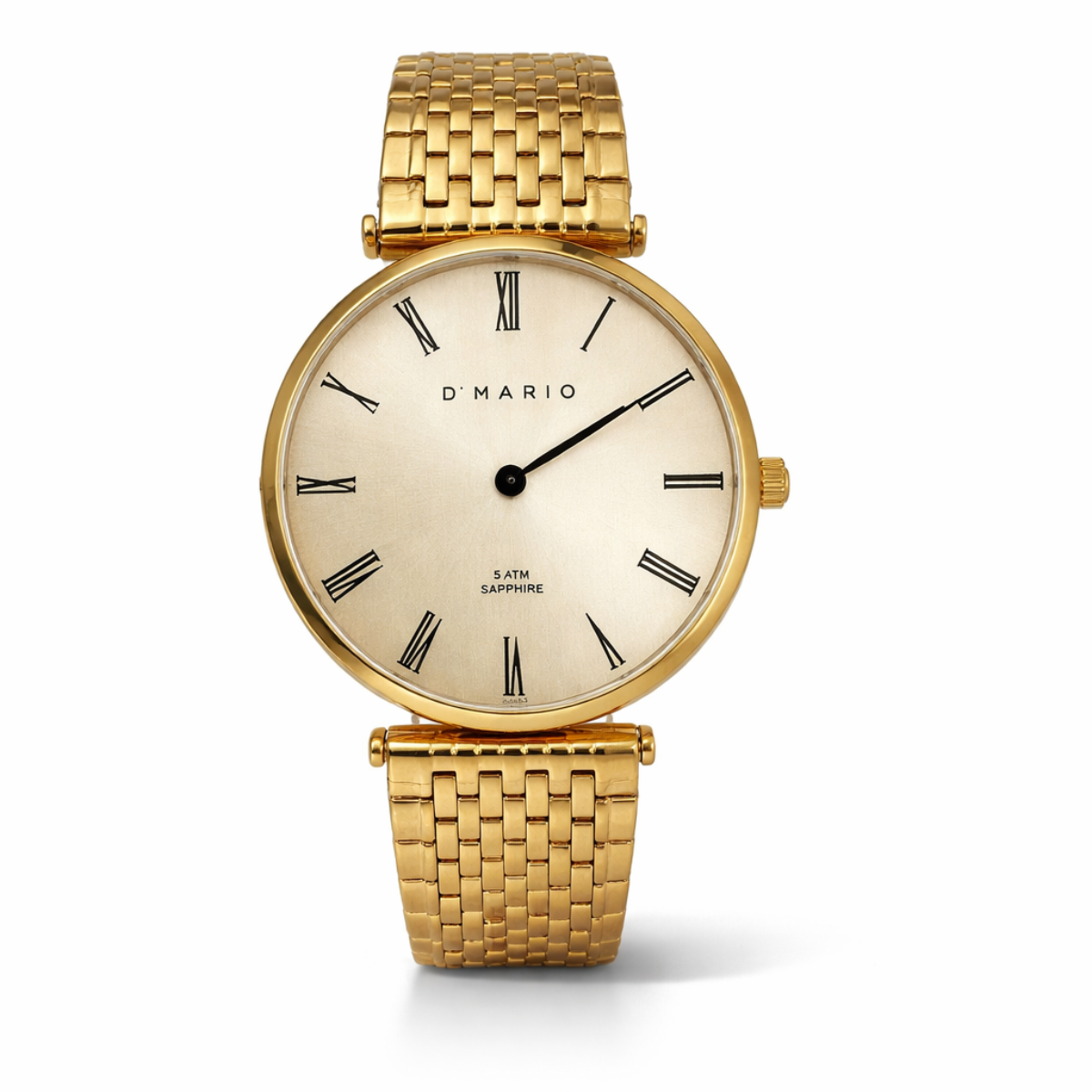 RELOJ D'MARIO ZS0110G ACERO DORADO HOMBRE