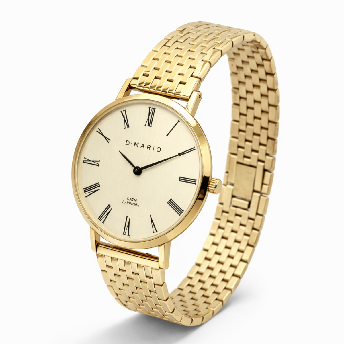 RELOJ D'MARIO ZS0110G ACERO DORADO HOMBRE