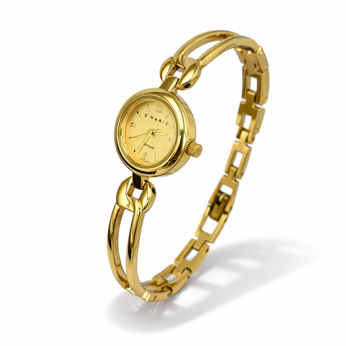 RELOJ D'MARIO FG0502 DAMA ACERO DORADO