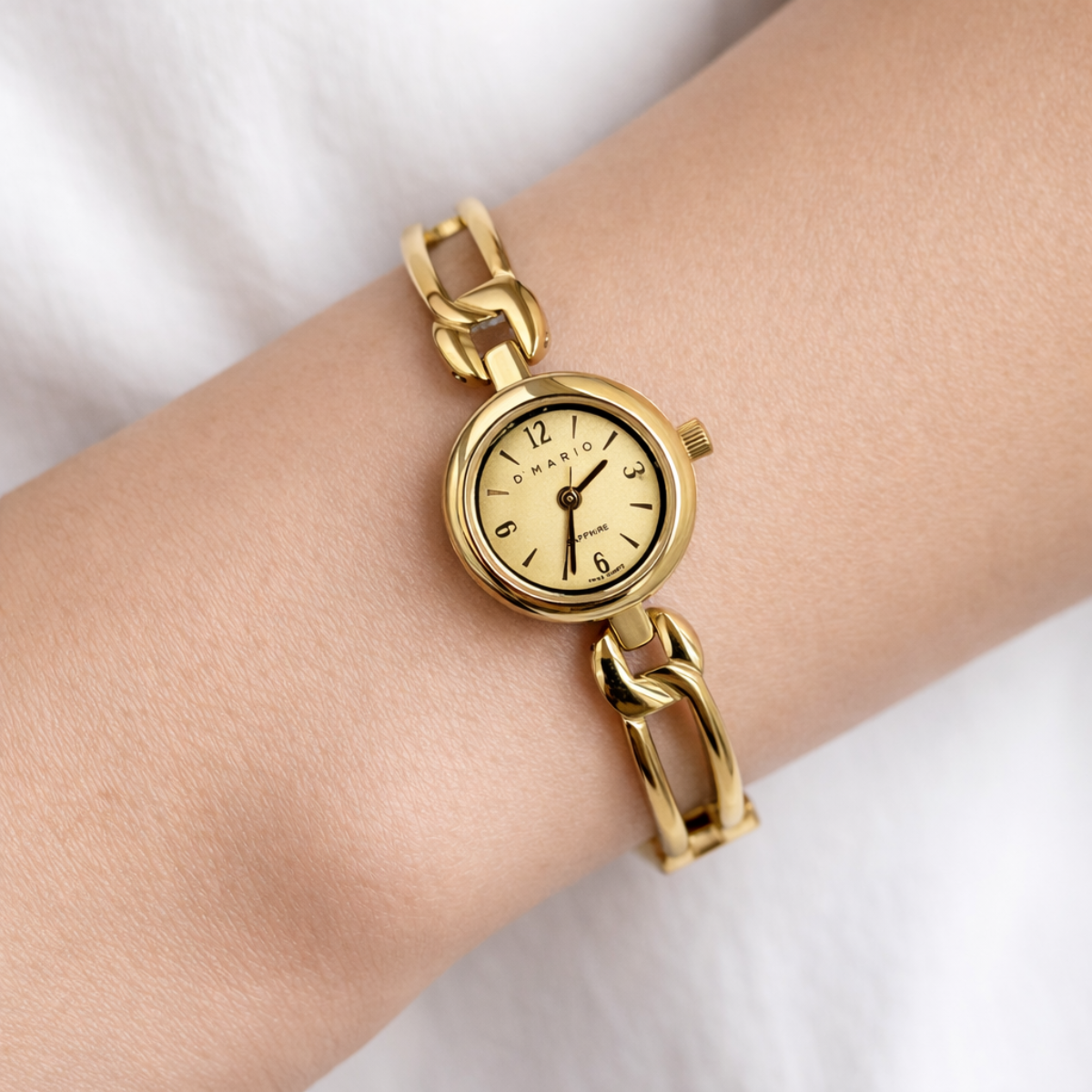 RELOJ D'MARIO FG0502 DAMA ACERO DORADO