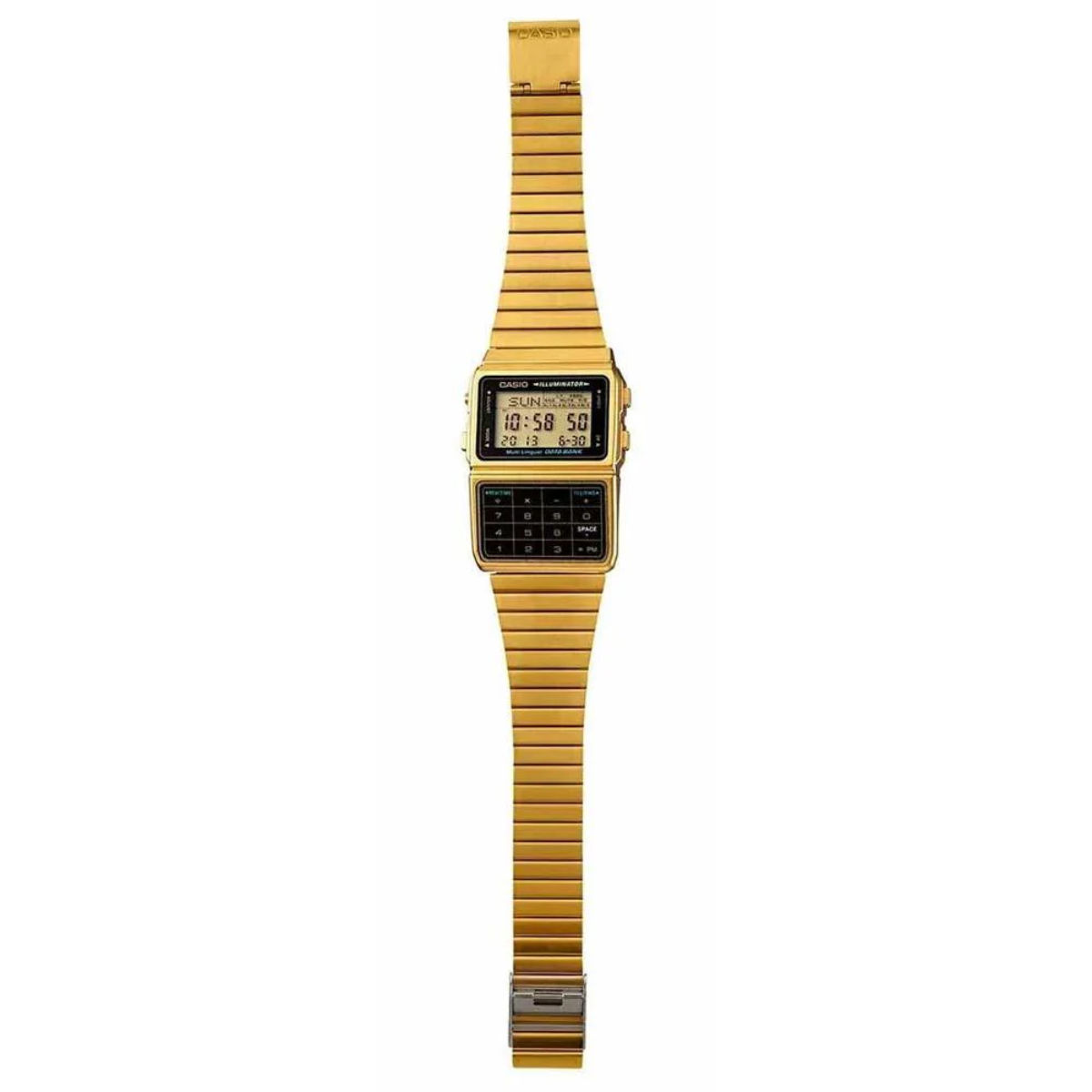 RELOJ CASIO CALCULADORA DBC-611G-1D ACERO DORADO
