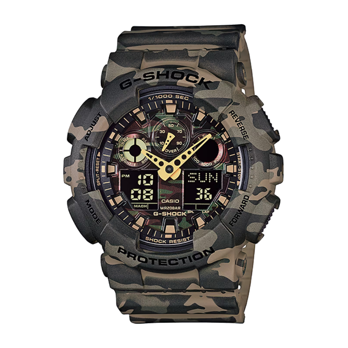 RELOJ CASIO G-SHOCK GA-100CM-5A CAMUFLADO