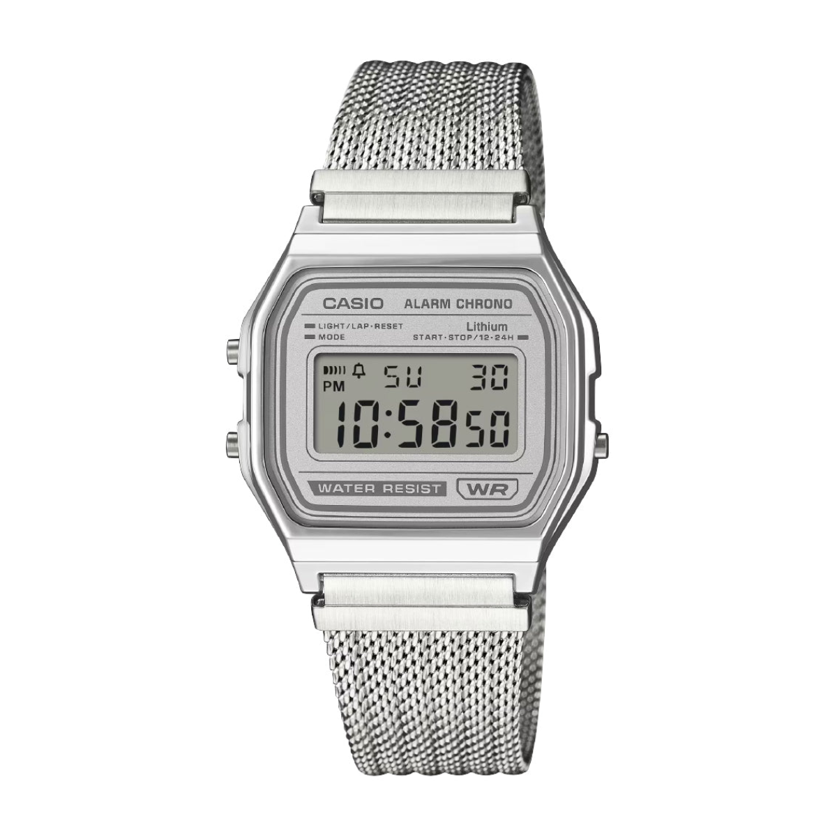 RELOJ CASIO DIGITAL A158WEM-7E ACERO