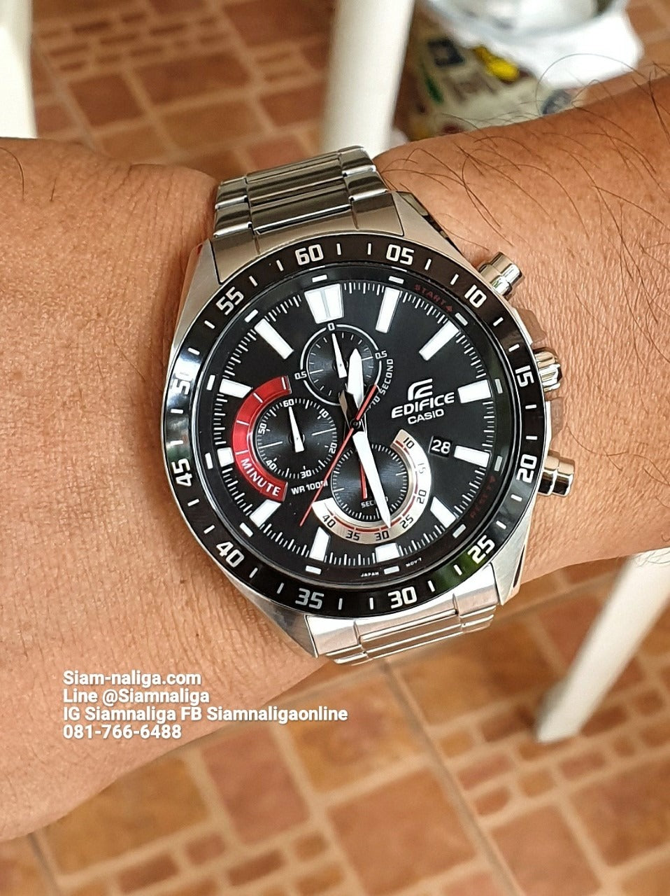 RELOJ CASIO EDIFICE EFV-620D-1A4 ACERO