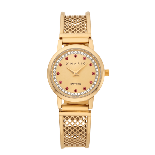 RELOJ D'MARIO ZE32502 DDR DAMA ACERO DORADO