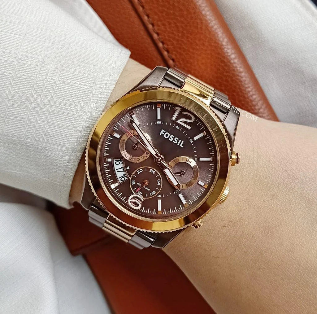RELOJ FOSSIL ES4283 BICOLOR ACERO INOXIDABLE