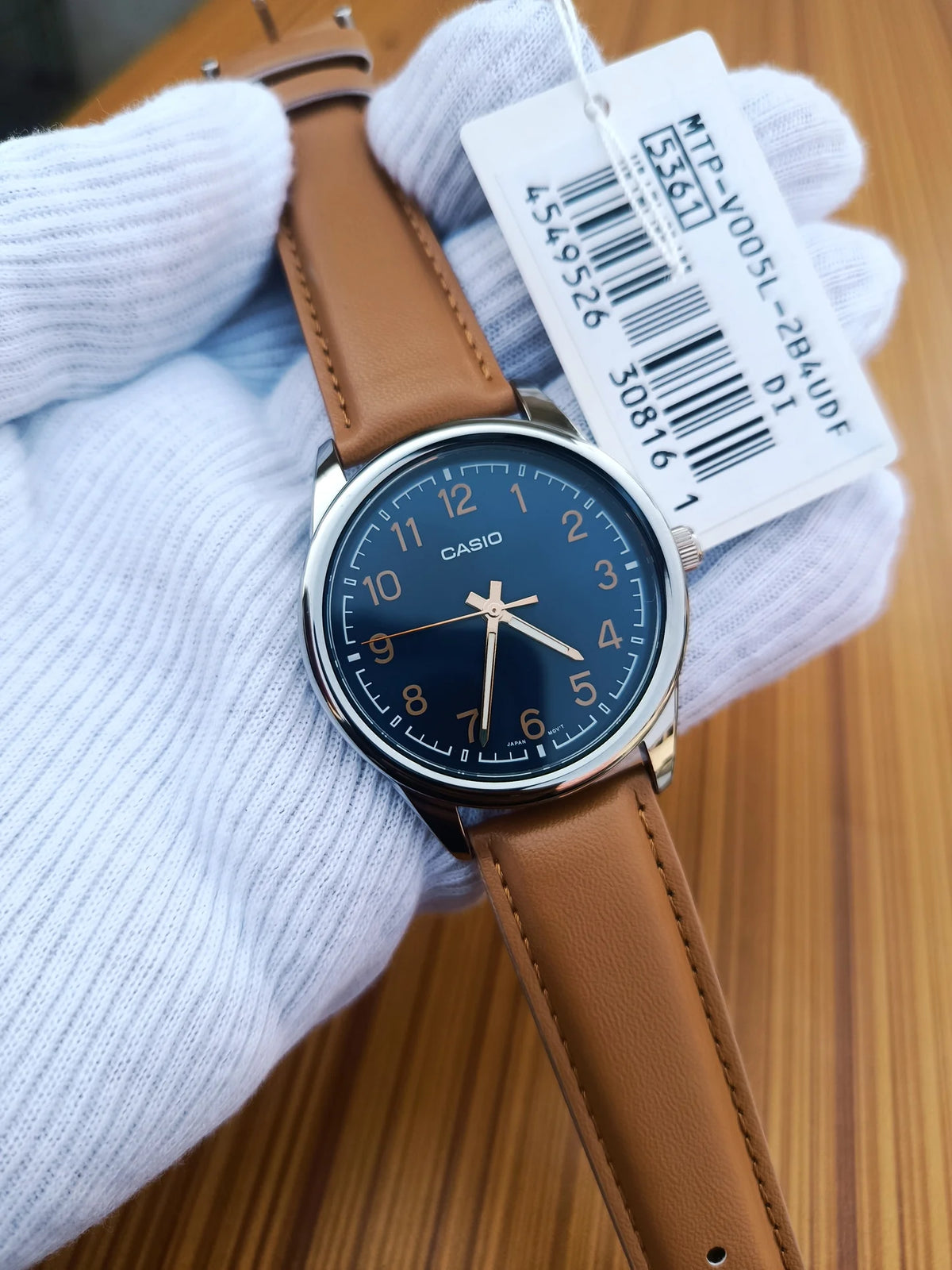 RELOJ CASIO MTP-V005L-2B4 CUERO
