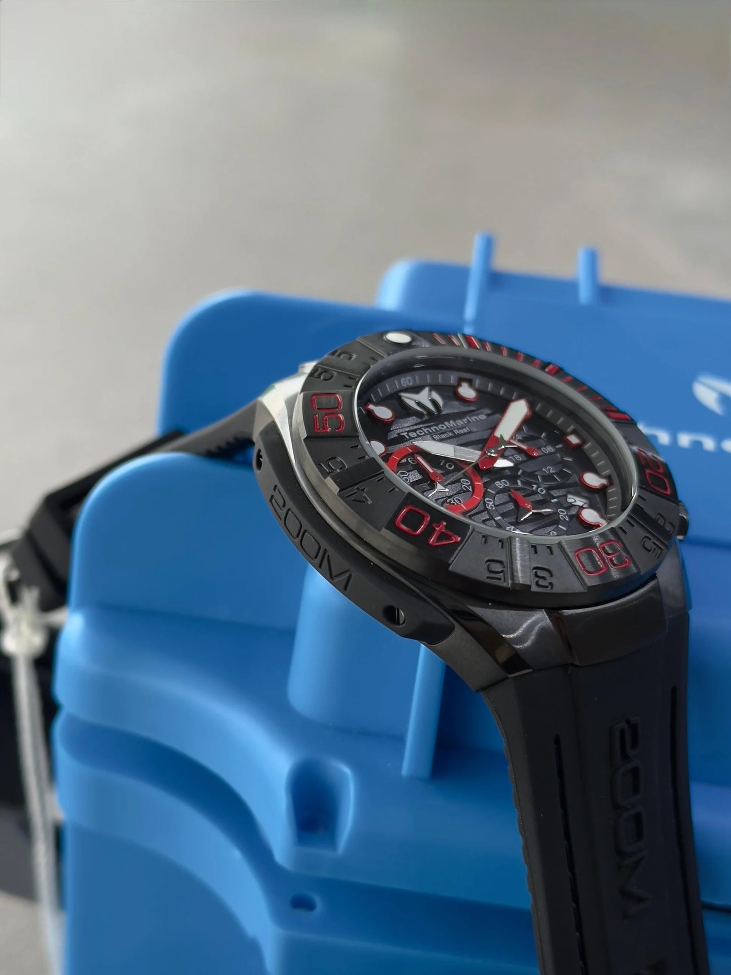 RELOJ TECHNOMARINE REEF TM-523010 SILICONA NEGRO
