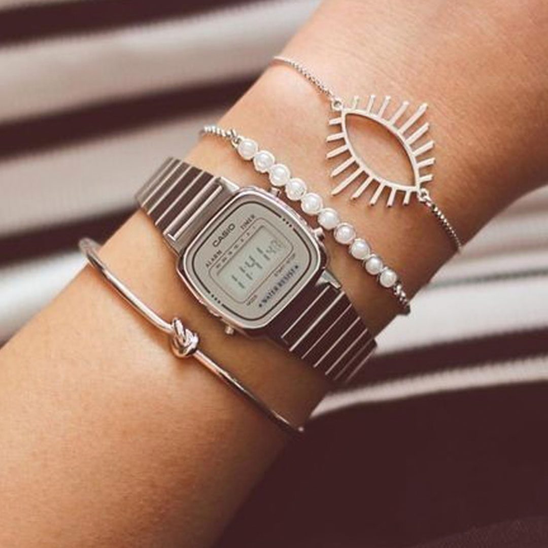 RELOJ CASIO DIGITAL LA-670WA-7D VINTAGE