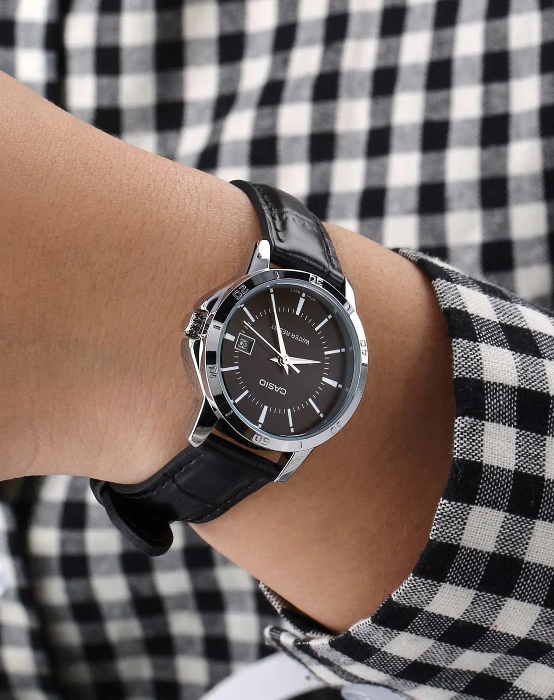 RELOJ CASIO CLASICO MTP-V004L-1A CUERO