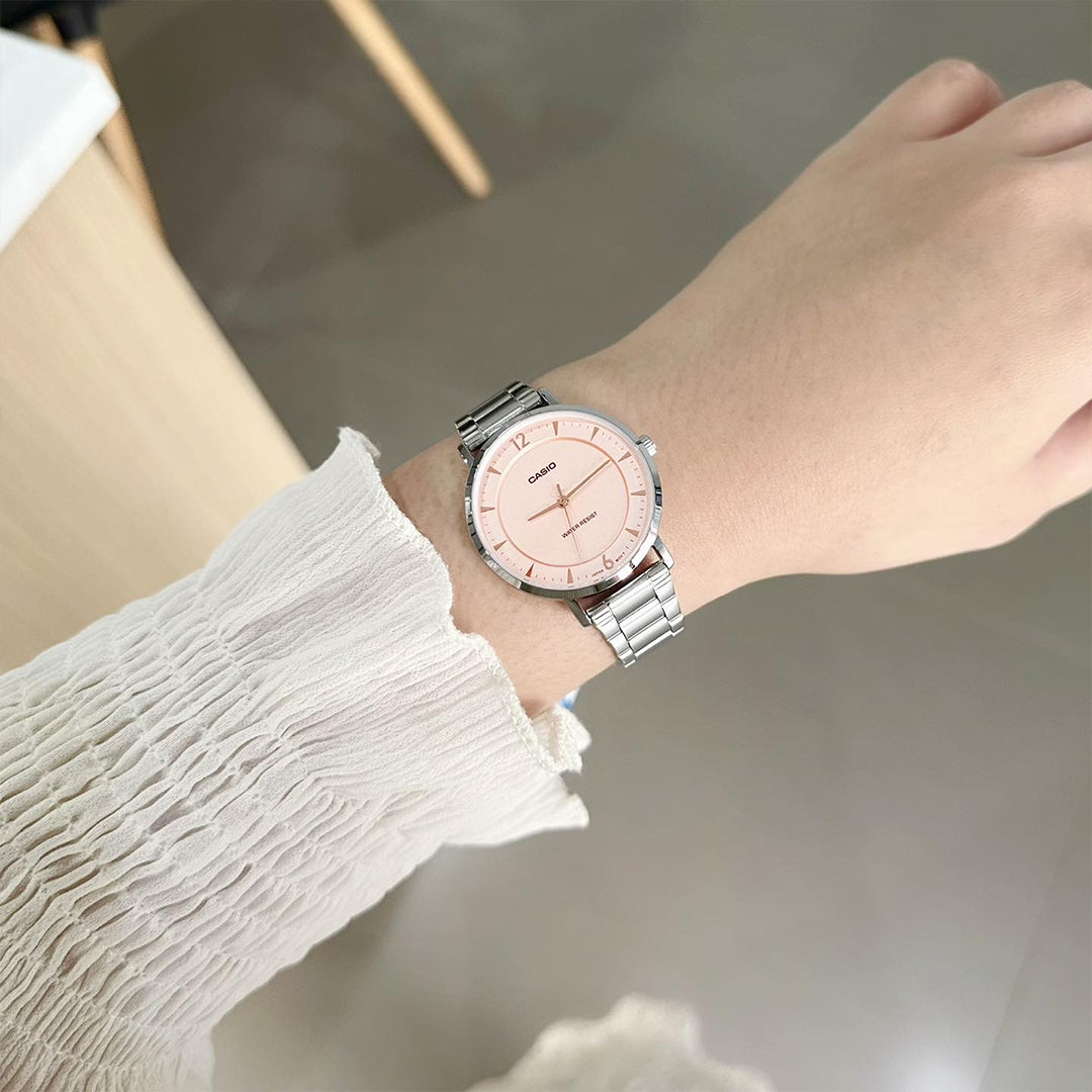 RELOJ CASIO ACERO DAMA LTP-VT04D-4D 100% ORIGINAL