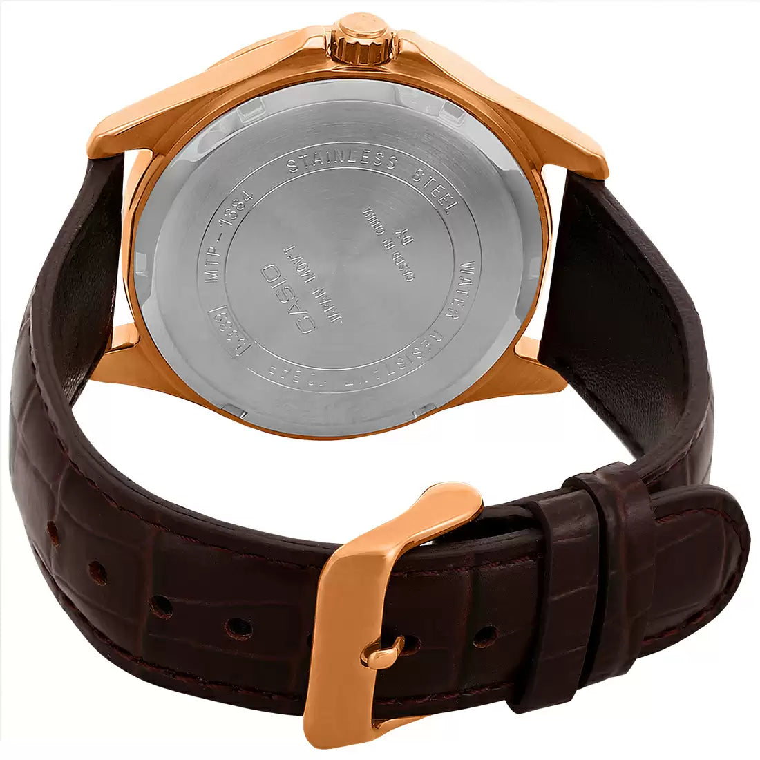RELOJ CASIO MTP-11384L-1A CUERO