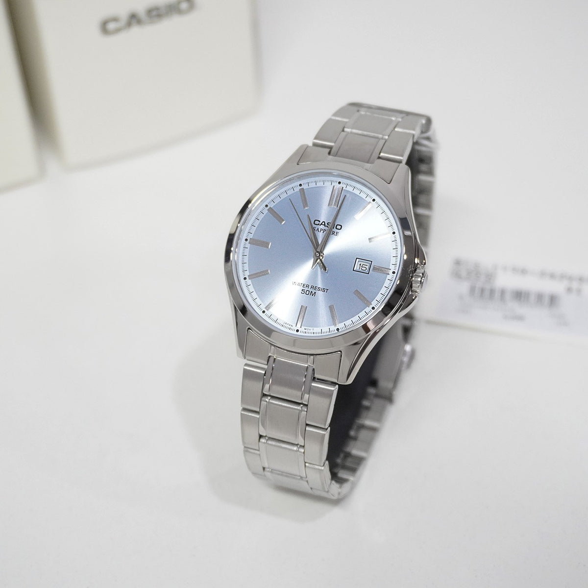 RELOJ CASIO MTS-115D-2A2 ACERO TIFFANY