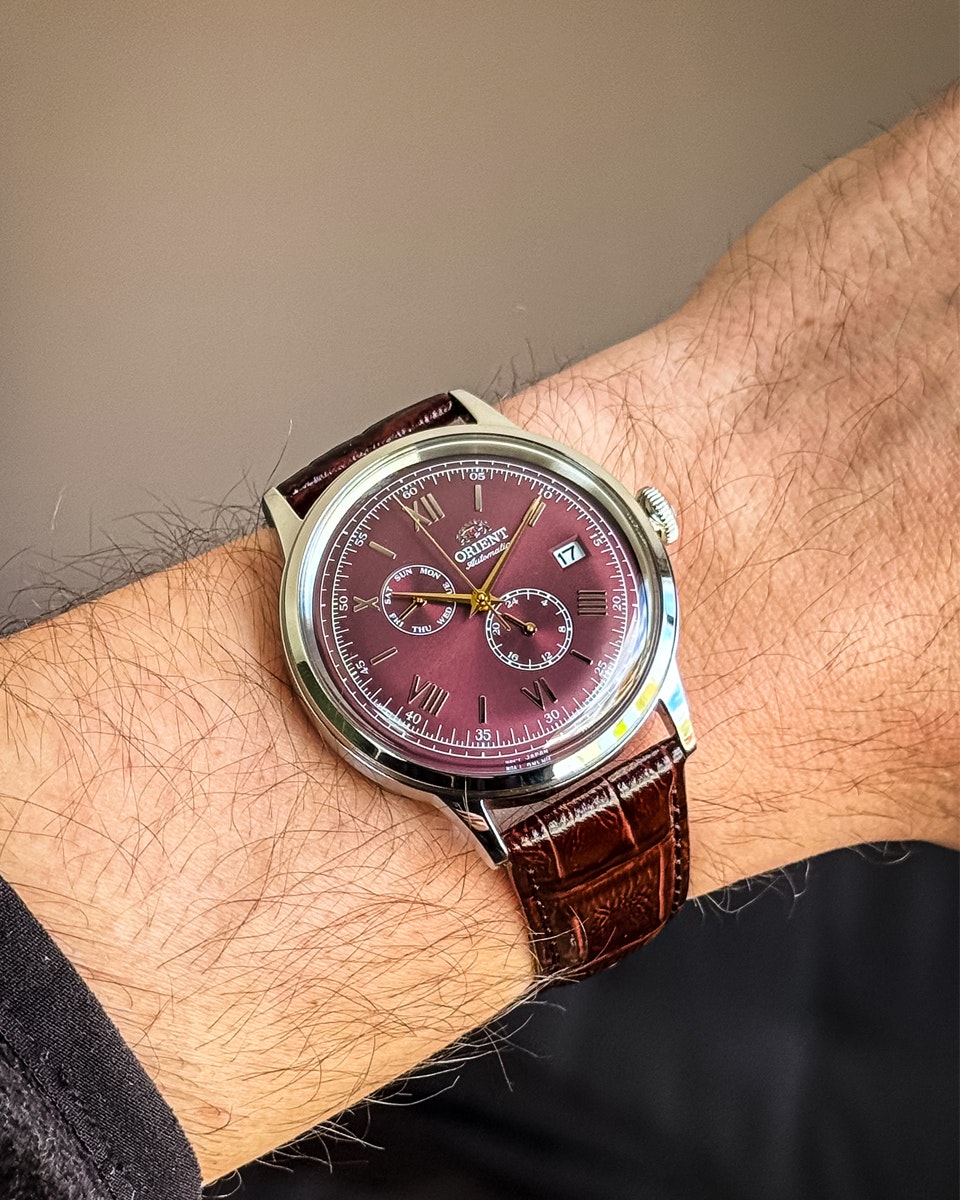 RELOJ ORIENT BAMBINO RA-AK0705R MARRÓN OSCURO