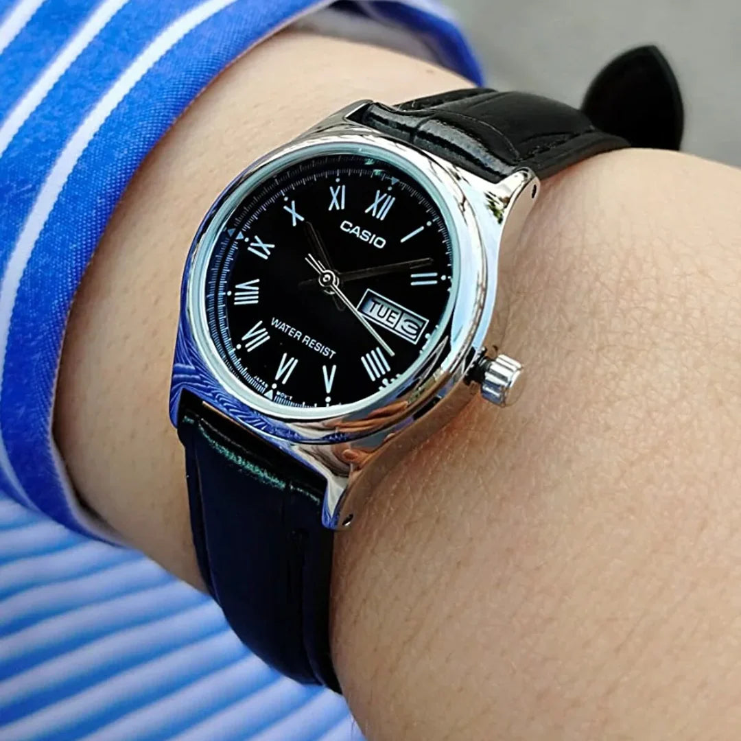 RELOJ CASIO LTP-V006L-1B CUERO DAMA
